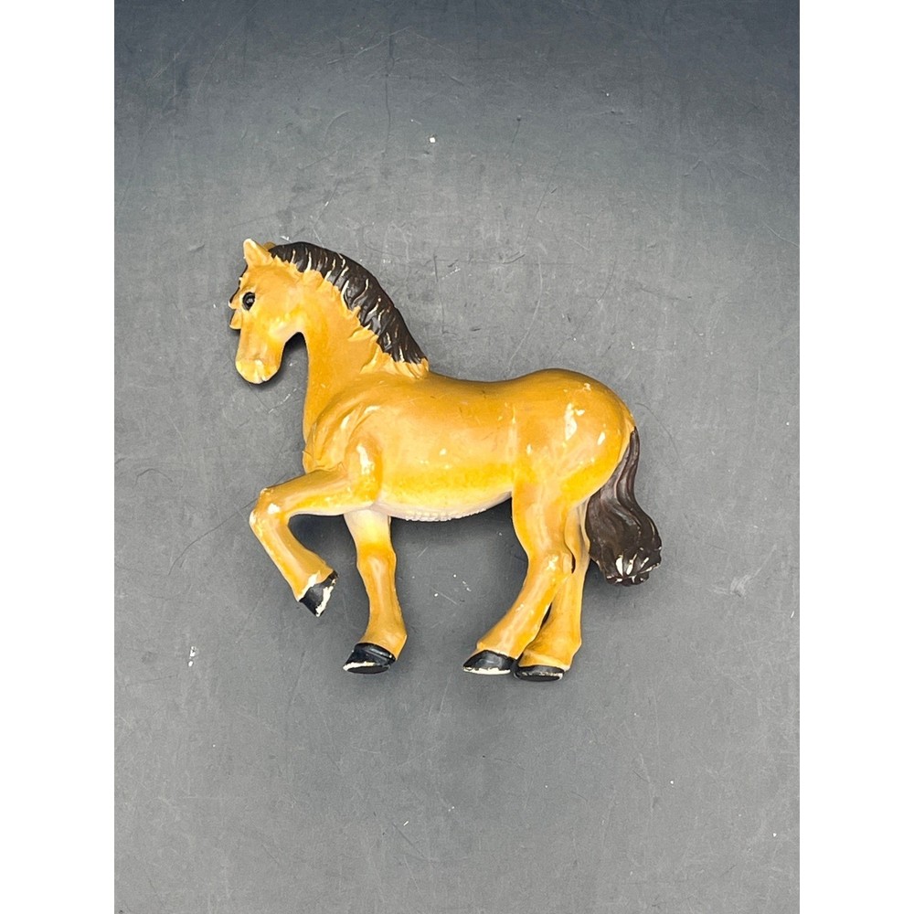 Vtg Imperial Toy PVC Prancing Horse Mare Stallion Figurine Collectible 3.5″ x 3″