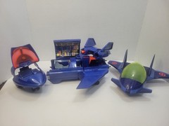 Blackbird Jet Mobile Air Command & Mini Plane X-Men Marvel 1994 Toy Biz Vehicles