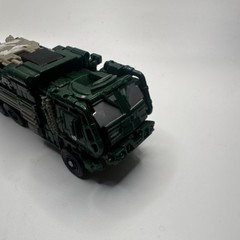 Transforming Truck Action Figure Green Gray Black Plastic Vehicle