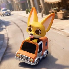 NEW MINISO Disney Zootopia Dudu Fun Car Series Blind Box Figure Toys Gift