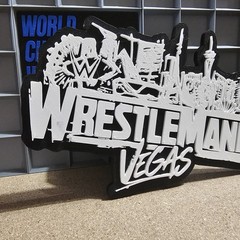 WWE Mattel WrestleMania 42 Vegas Large Logo Accessory
