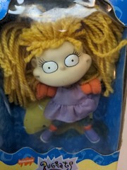1997 Rugrats Mattel Doll Angelica Pickles 4.75″ Figurine Viacom TV Movie Vintage
