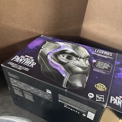 MARVEL LEGENDS BLACK PANTHER 1:1 SCALE VIBRANIUM TALKING HELMET ROLE PLAY HASBRO