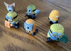 Set Of 6 Pieces MINI Mineez Despicable Me Series 1 Collector “Mower Minion”
