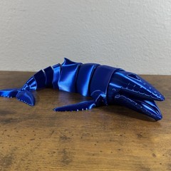 3D Printed Articulated 10″ Ocean Humpback Whale Fidget Sea Life