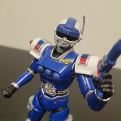 Power Rangers Turbo Lightning Collection Blue Senturion With Evil Custom
