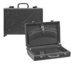 Set of 3 Black Plastic Toy Miniature Briefcases Accessories for 6 Inch Figures