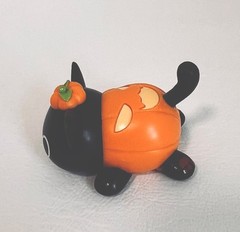 Aphmau Meemeows Mini Litter 2 Black Pumpkin Halloween Cat Figure Bonkers Toy 2”