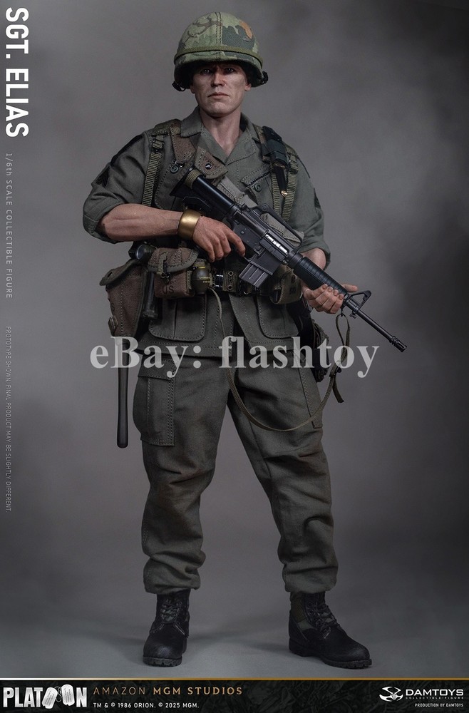 Presale DAMTOYS DMS047 1/6 Platoon Sergeant Elias 12″ Male Action Figure Model