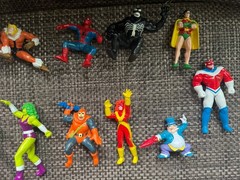 Vintage Marvel PVC figure 90s Applause Lot Spider Man Ghost Rider Venom She Hulk
