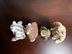 VINTAGE KENNER STAR WARS 1983 EWOK SET LOT OF 4 WICKET CHIRPA LOGRAY TEEBO READ