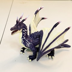 Thunder Dragon Action Figurine, 7.4 Inch Purple Dragon Toys for Boys Girls , …