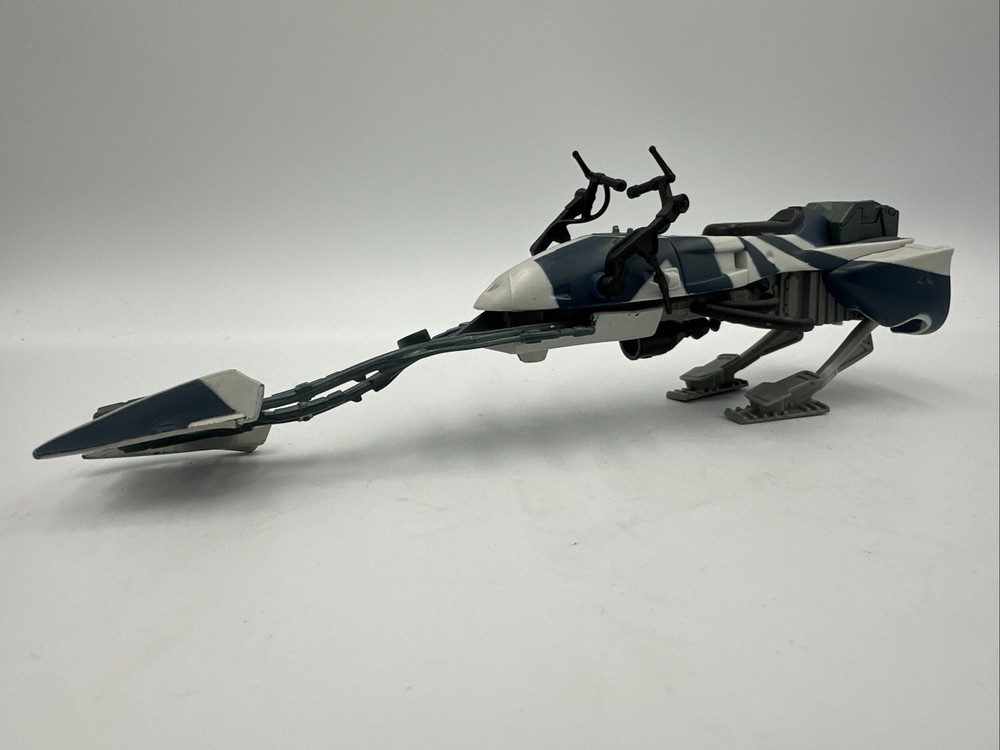 GUC Star Wars Clone Wars Plo Koon Speeder Bike 3.75″ Action Figure 2010 Hasbro