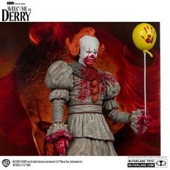 Pennywise Bloody Welcome to Derry 6″ Posed Figure McFarlane Toys Ships ASAP