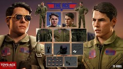TOYS ACE Top Gun Ace Pilot 12in Action Figure Collectible Doll Model TE-0001
