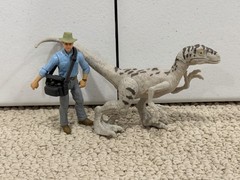 Jurassic World Park Legacy Collection Grant Story Pack **PAINTED HEAD Raptor**