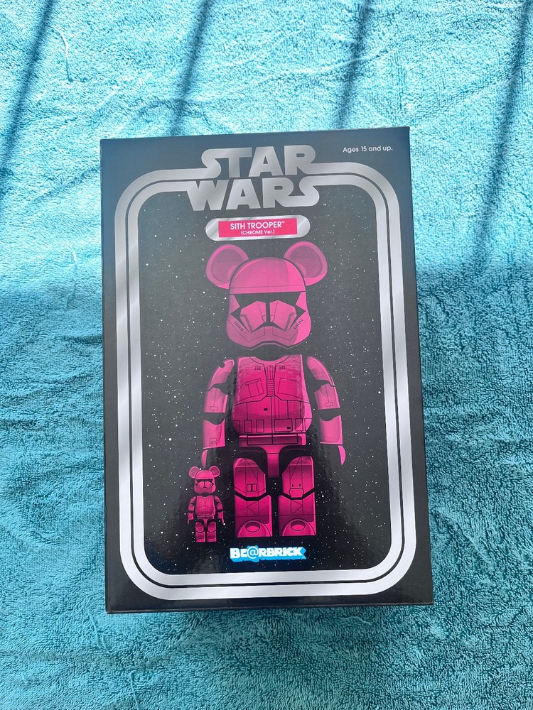 Star Wars: Be@rbrick Sith Trooper Chrome Ver. 100％ & 400 (New – Please Read)