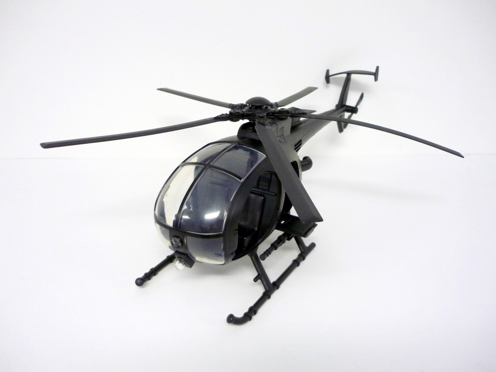 World Peacekeepers Combat Helicopter 1/18 Scale Black Action Figure Vehicle