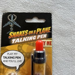 SNAKES ON A PLANE TALKING PEN – SAMUEL L JACKSON – 2006 DOES NOT TALK NO MORE