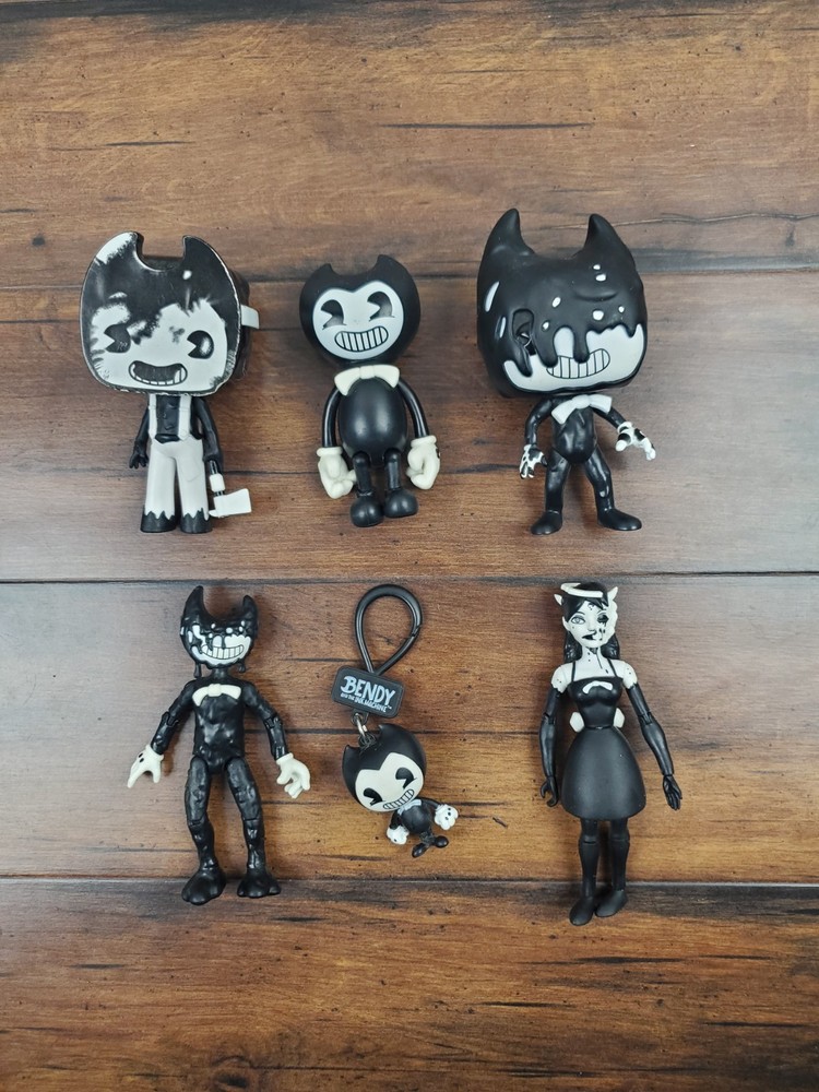 2017 BENDY & THE INK MACHINE Figure Lot Funko Alice Keychain