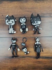 2017 BENDY & THE INK MACHINE Figure Lot Funko Alice Keychain