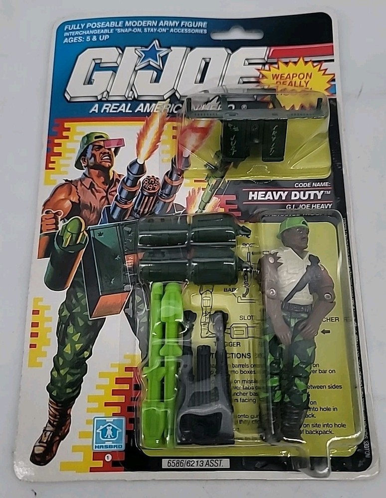*READ* *CUT CARD*Heavy Duty GI Joe 1990 Hasbro Vintage Action Figure NEW SEALED