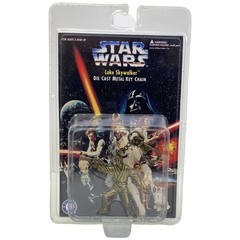 Star Wars Luke Skywalker Die Cast Metal Key Chain 1996 Placo Products Sealed