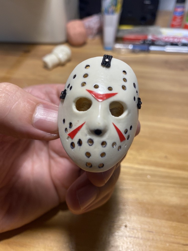 Jason Mask Friday The 13th Custom Voorhees Hockey Mask 1/6 Scale For Figure