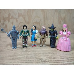 Vintage 1988 Wizard of Oz Action Figures MGM Turner MTC Set of 6 Dorothy Tin Man