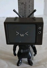 Cute Bonkers Toy Co. TV Head 5″ Action Figure Plastic Black 2024