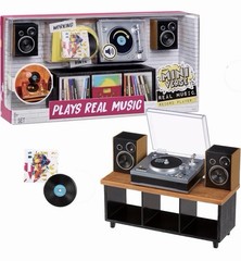 MGA’s Miniverse Real Music Record Player Mini Collectibles Mini Playable Record