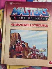 Vtg HE-Man sticker album Panini + Books + She-ra MOTU Lot of 7