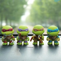 2024 new 4pcs ninja Turtle TMNT figure with movable joints Birthday for Kids
