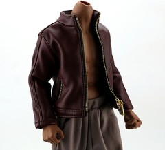 1/6 Short Coat Casual Leather Jacket Fit 12” Action Figure