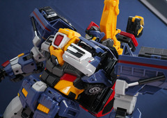 Metal Cardbot W 2 set SolidHorn and NightGriffon, Transforming Korean robot toy