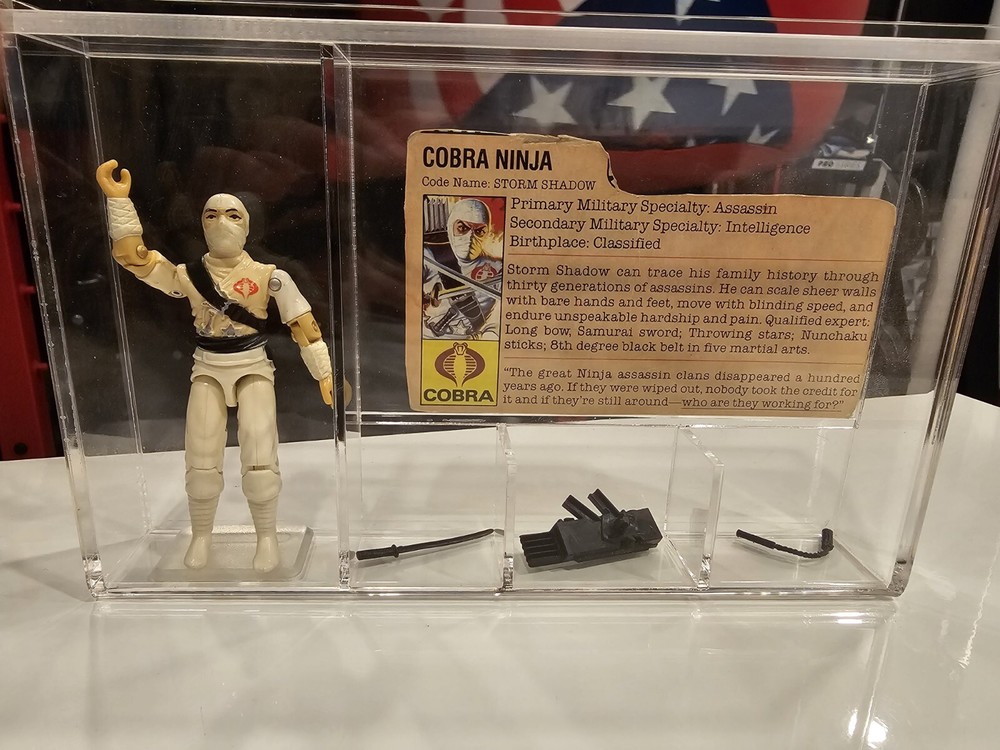 GI JOE Acrylic Display Case-Figure & Accessories (Storm Shadow NOT INC)