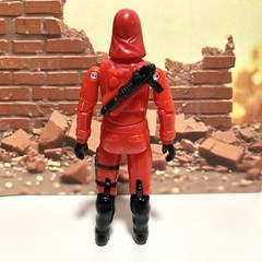 GI Joe Action Force 1985 Style Hooded Red Laser Commander Black Major Custom
