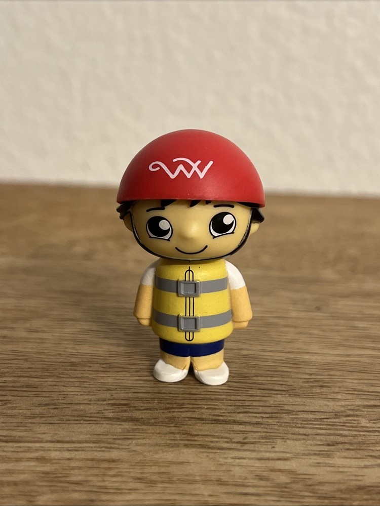Ryan’s World In Yellow Life Jacket Red Helmet Ryan 2” Action Figure Bonkers Toy