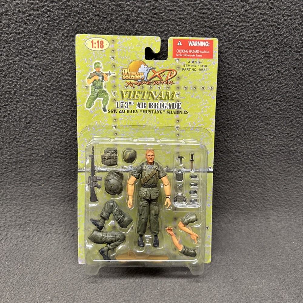 Ultimate Soldier SGT Zachary Mustang Sharples 173rd AB Brigade XD Vietnam Figure