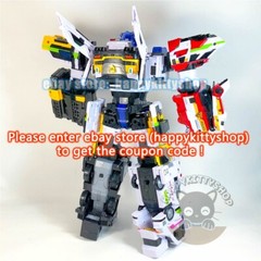Miniforce Super Cops 15″ Justice Titan Combiner Robot Figure Police Vehicle Toys