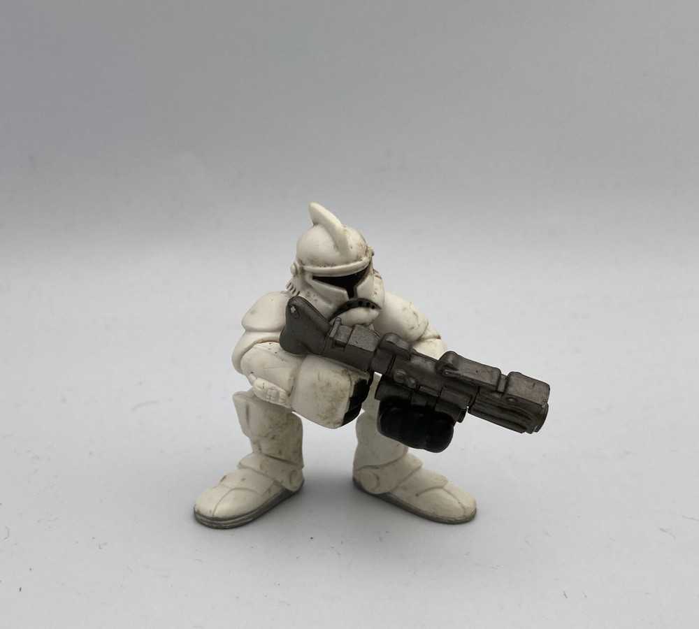 Star Wars Galactic Heroes 2008 Action Figure CLONE STORM TROOPER Aiming