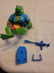 Vintage TMNT Genghis Frog 1989 100% COMPLETE