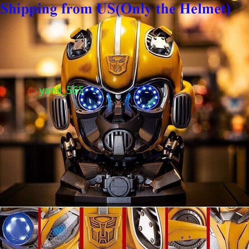 US Ship! Voice Control Killerbody 1:1 Bumblebee Mask Wearable Helmet New Gifts