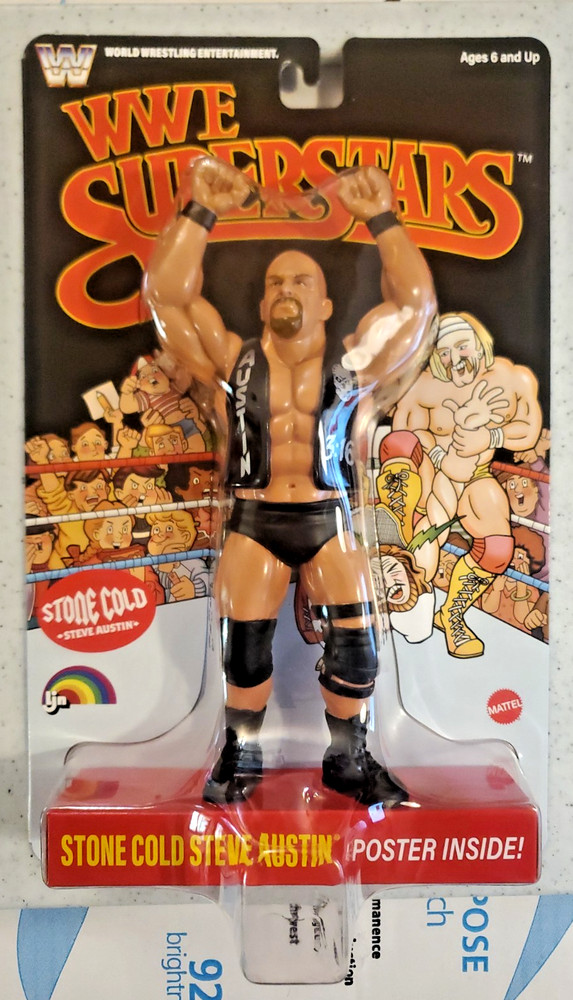 LJN WWE Superstars Stone Cold Steve Austin- CHASE BLACK CARD