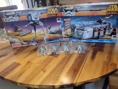 Star Wars Rebels AT-DP Imperial Troop Transport & 4 Drivers Sealed Free Shipping