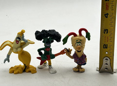 California Raisins Claymation Lot: Lick Broccoli + Rudy Bagaman + Banana White
