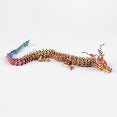 3D Printed Chinese Dragon Full Body Joints That Can Move Home Furnishings AE