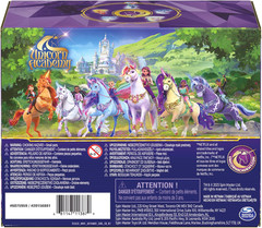 , Magic Gemstone Collectibles Pack with 5 Unicorn Toy Figures & Display Bases, D