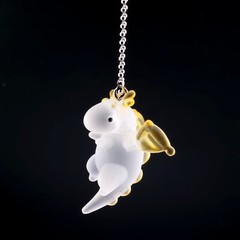 Qualia Clear Baby Dragon Keychain Figure Japan Blind Box 1 Random Gashapon Toy