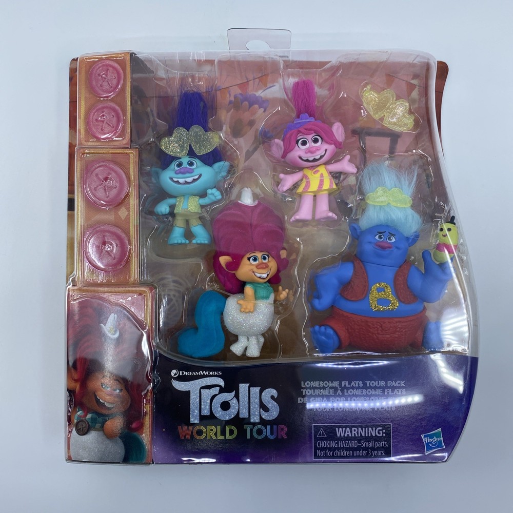 Trolls World Tour Lonesome Flats Tour Pack 4 Figures New In Box DreamWorks
